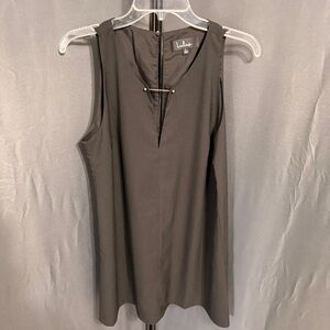 Lulus Women’s Near or Bar Black Shift Dress Keyhole Back Size Large